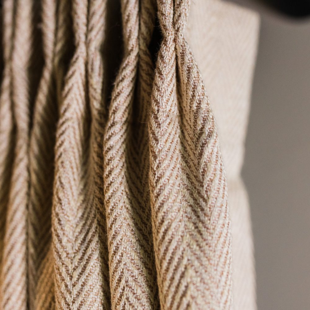Eli Classic Herringbone Cotton Curtains