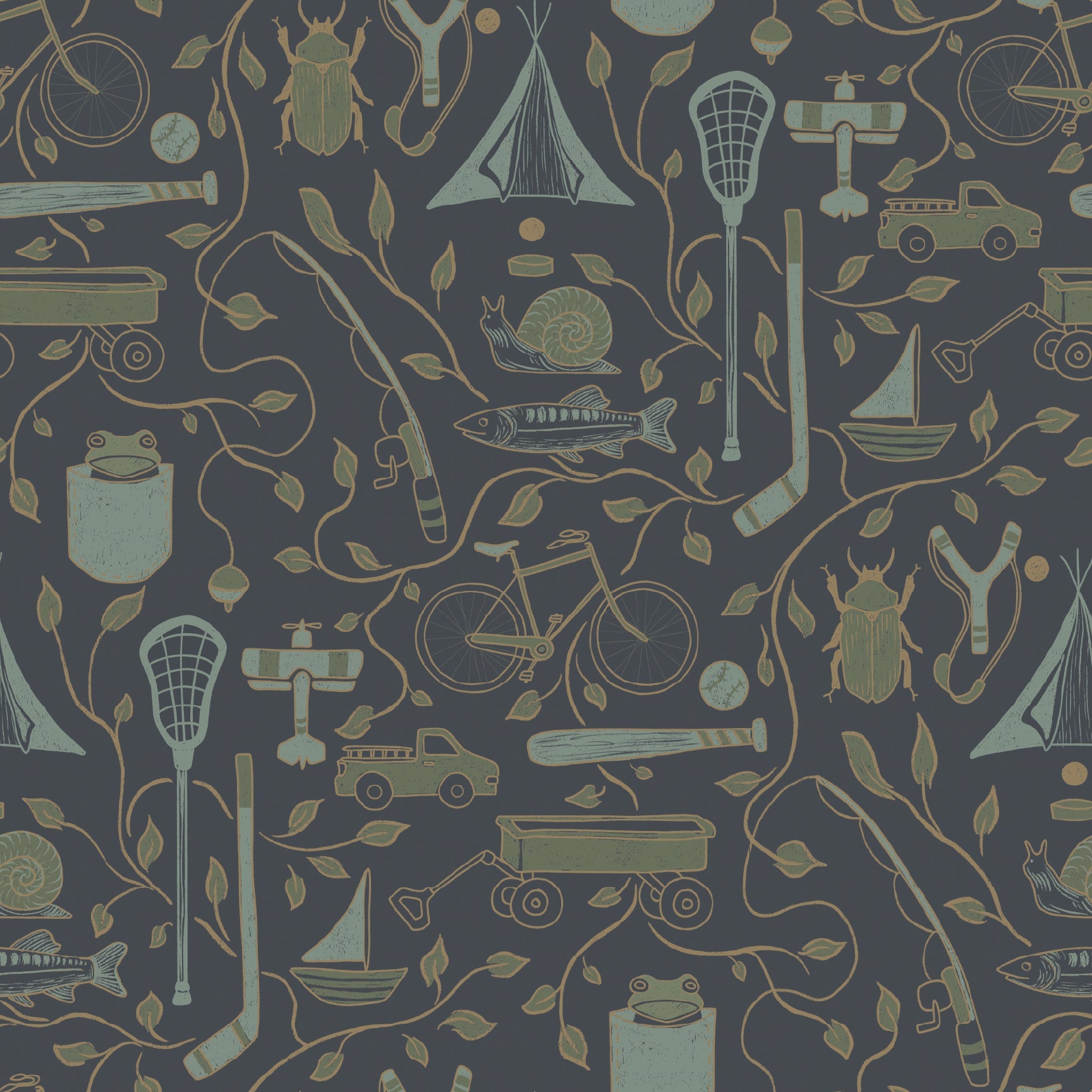 Elliot Wallpaper by Karen and Marisa Designs