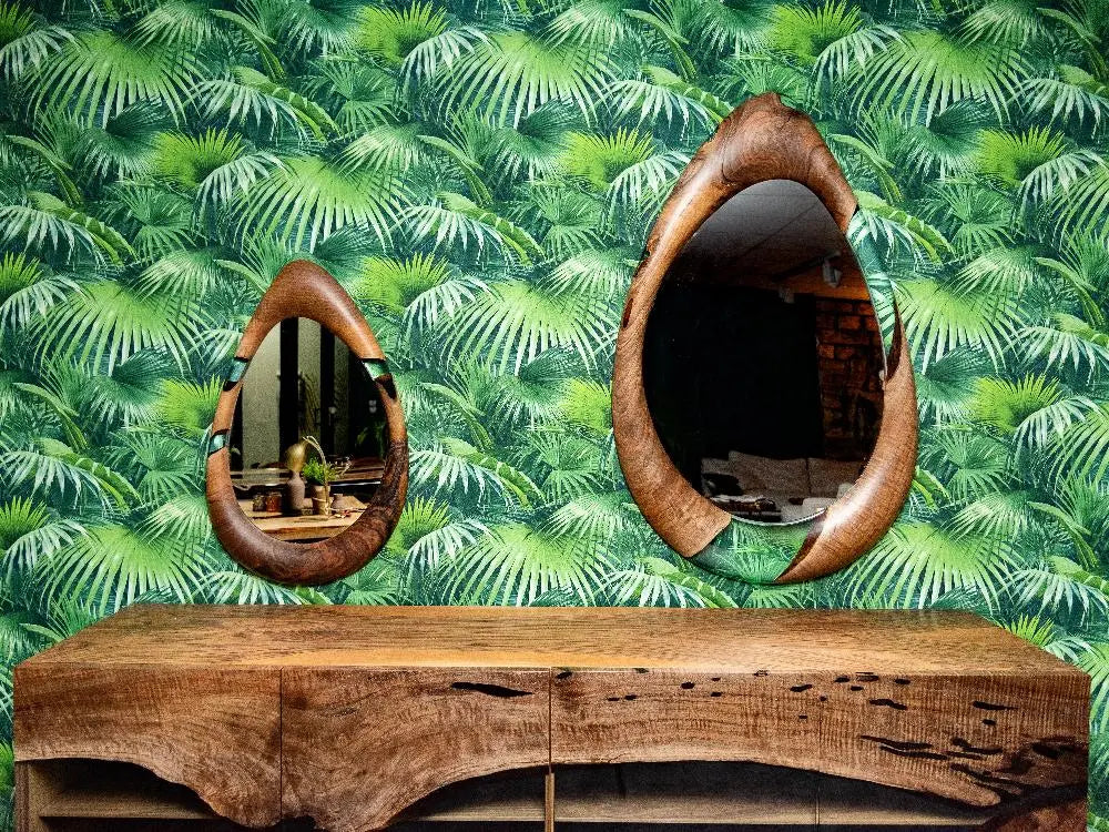 Epoxy-Resin and Walnut, Unique Mirrors