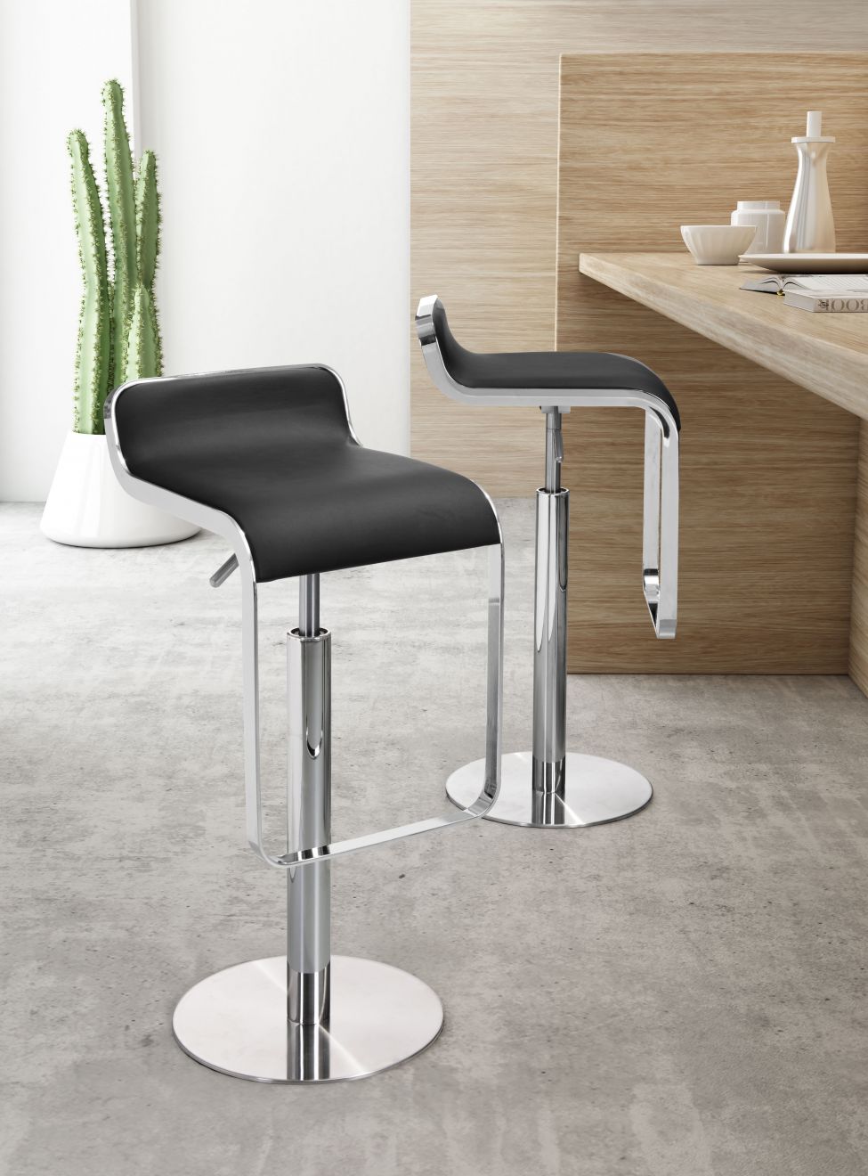 Equino Faux Leather Barstool