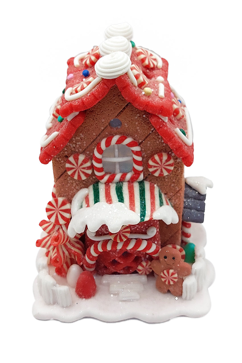 Christmas Gingerbread House. Wizardi Festive Decoration F07-N2-20-HA020A-1