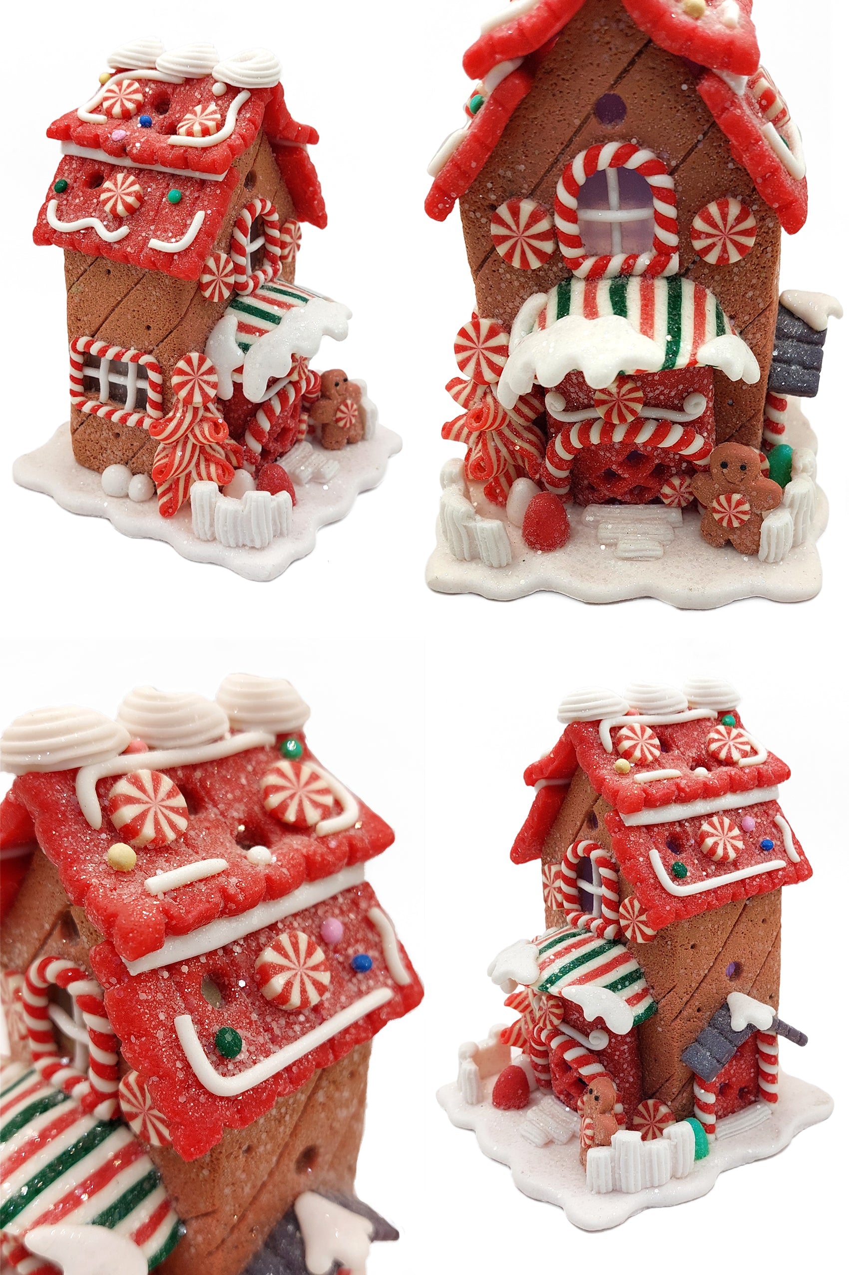Christmas Gingerbread House. Wizardi Festive Decoration F07-N2-20-HA020A-2