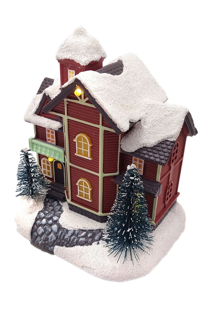 Christmas Village House with LED Lights F07M4-38-W221A-2