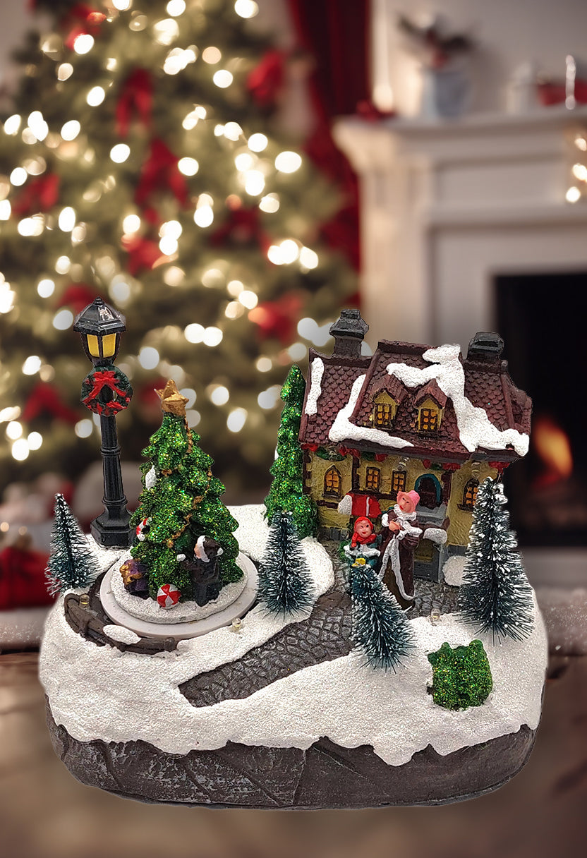 Christmas Cottage - Christmas Village Collection by Wizardi F07N5-7-0