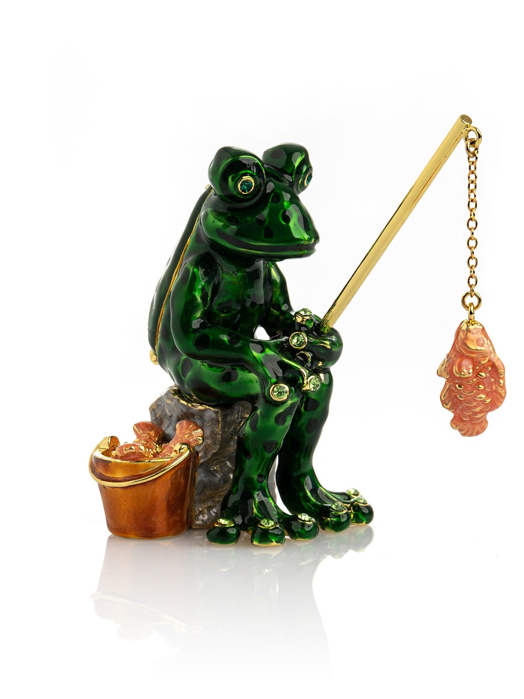 Fishing Frog trinket box - PRHOMZ