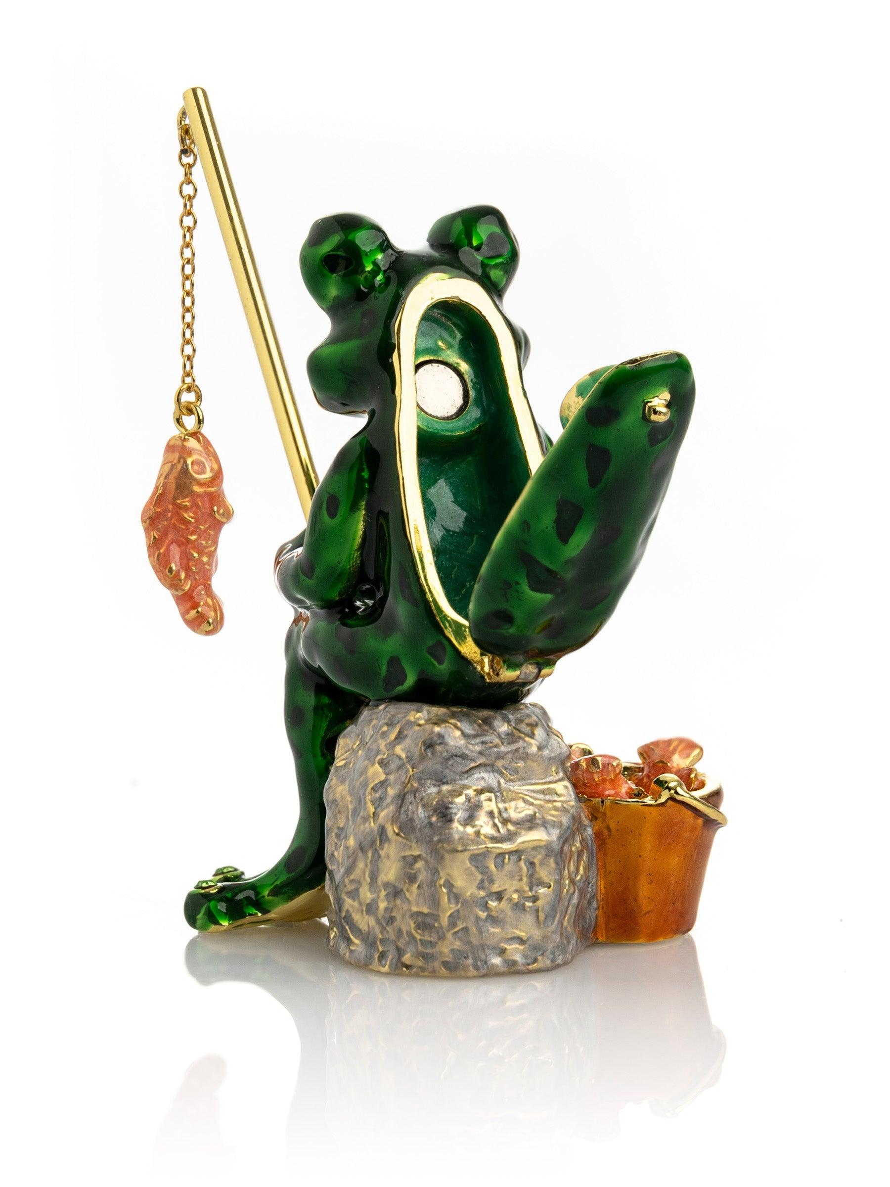 Fishing Frog trinket box - PRHOMZ