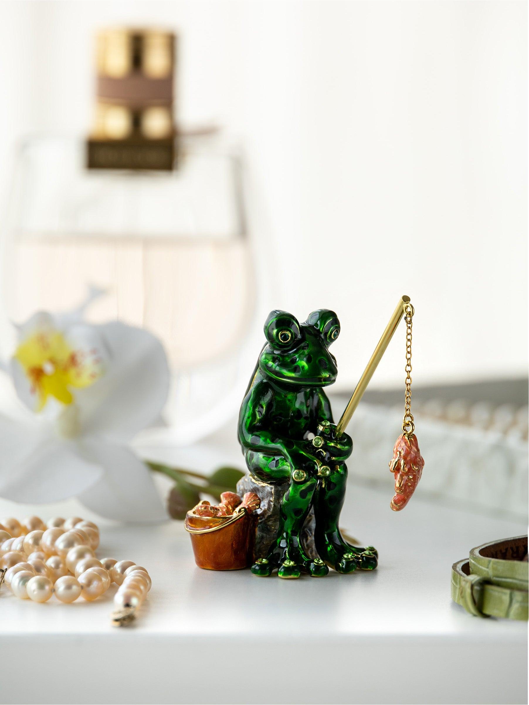 Fishing Frog trinket box - PRHOMZ