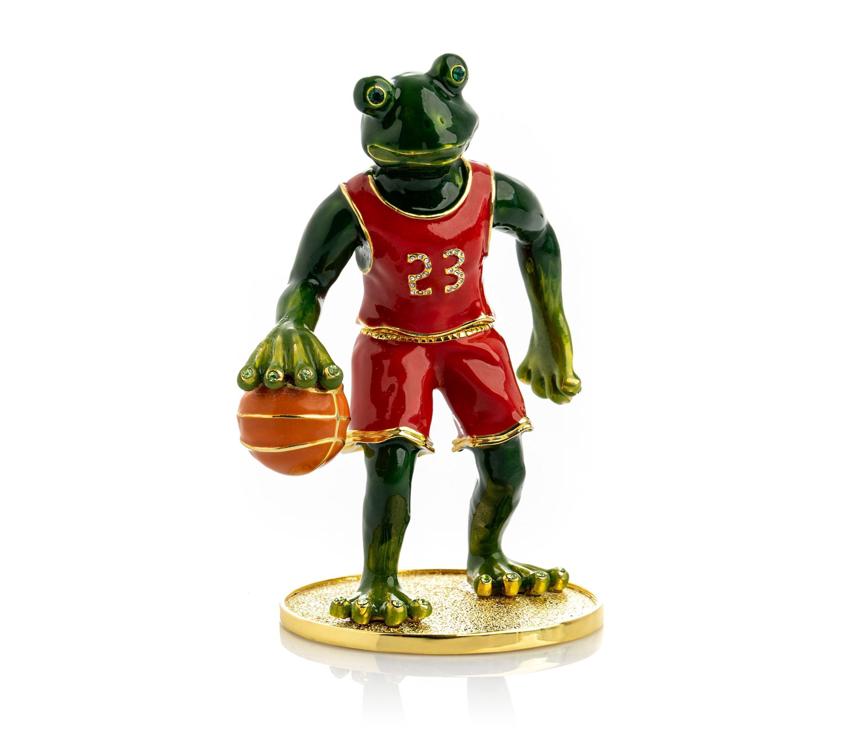 Frog Playing Basketball – Fun & Quirky Decor Piece - PRHOMZ