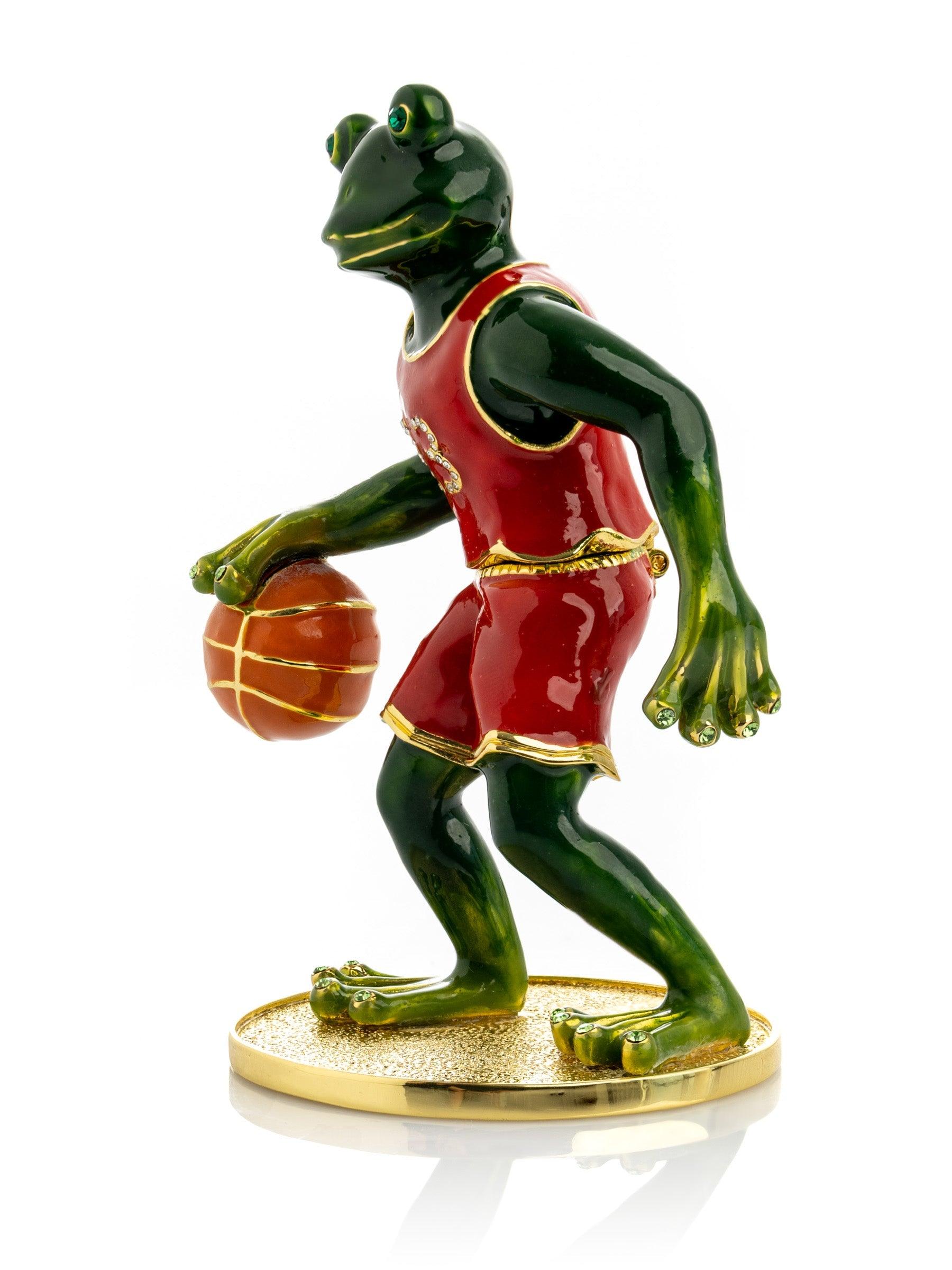 Frog Playing Basketball – Fun & Quirky Decor Piece - PRHOMZ