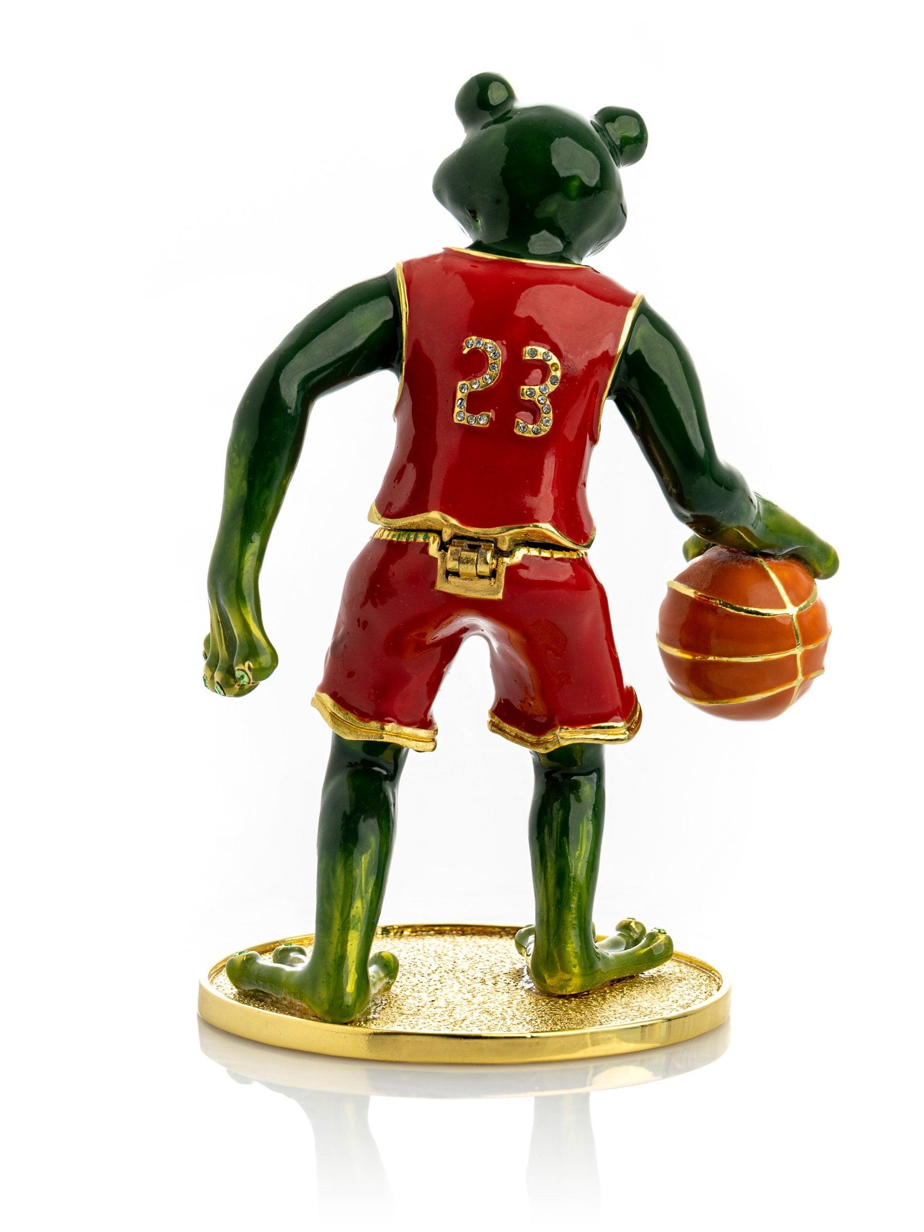 Frog Playing Basketball – Fun & Quirky Decor Piece - PRHOMZ