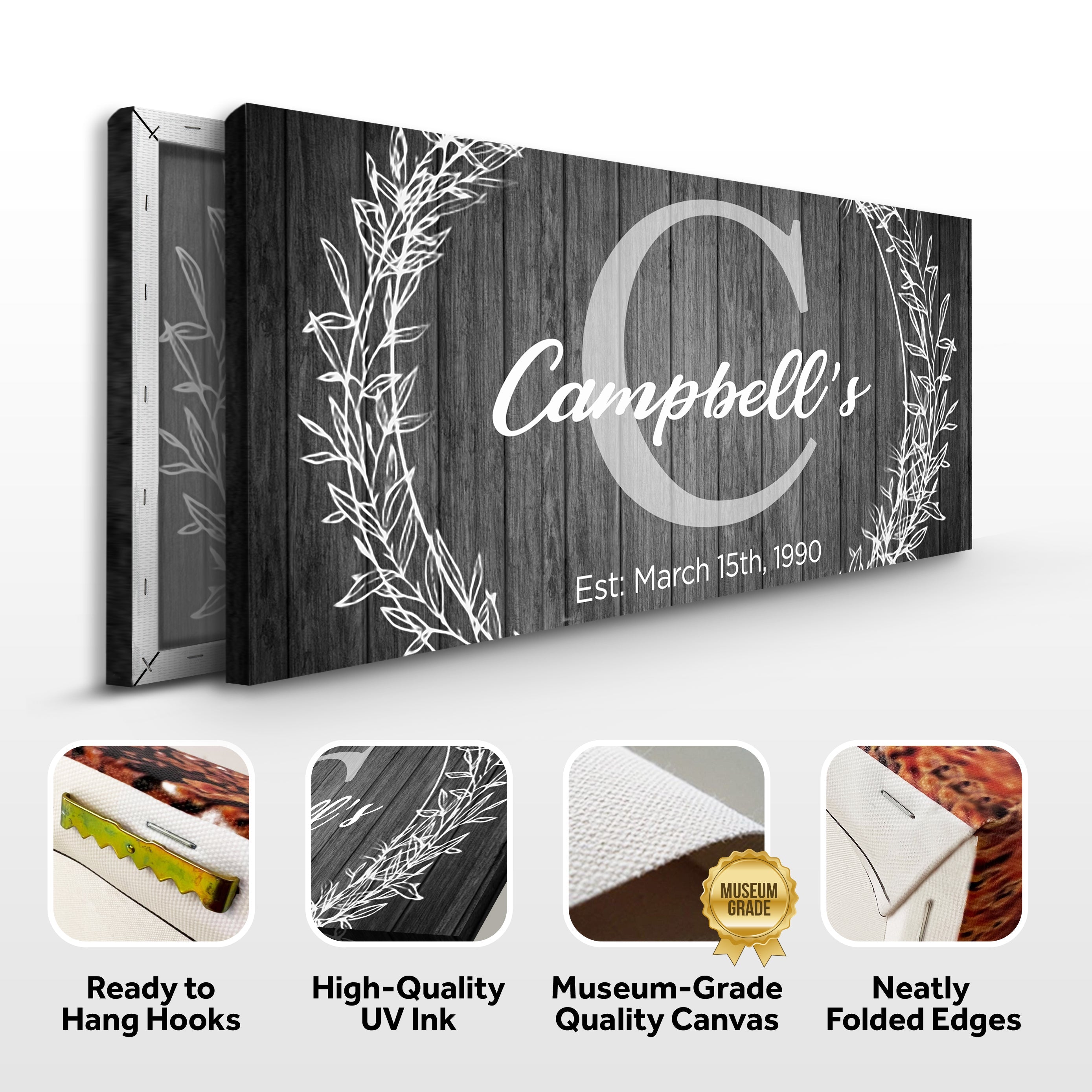 Family Name Sign - Monogram Sign