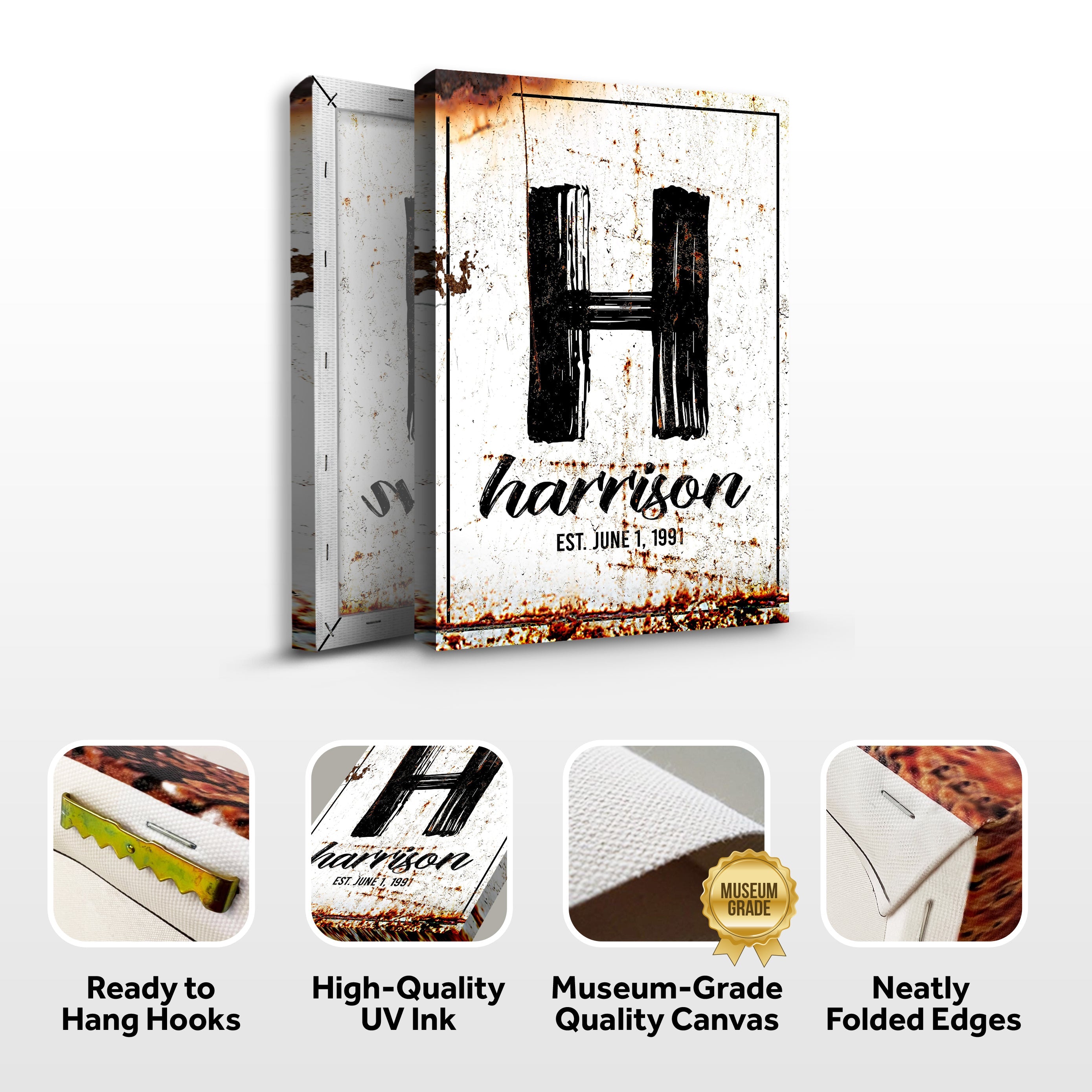 Family Name Portrait Sign