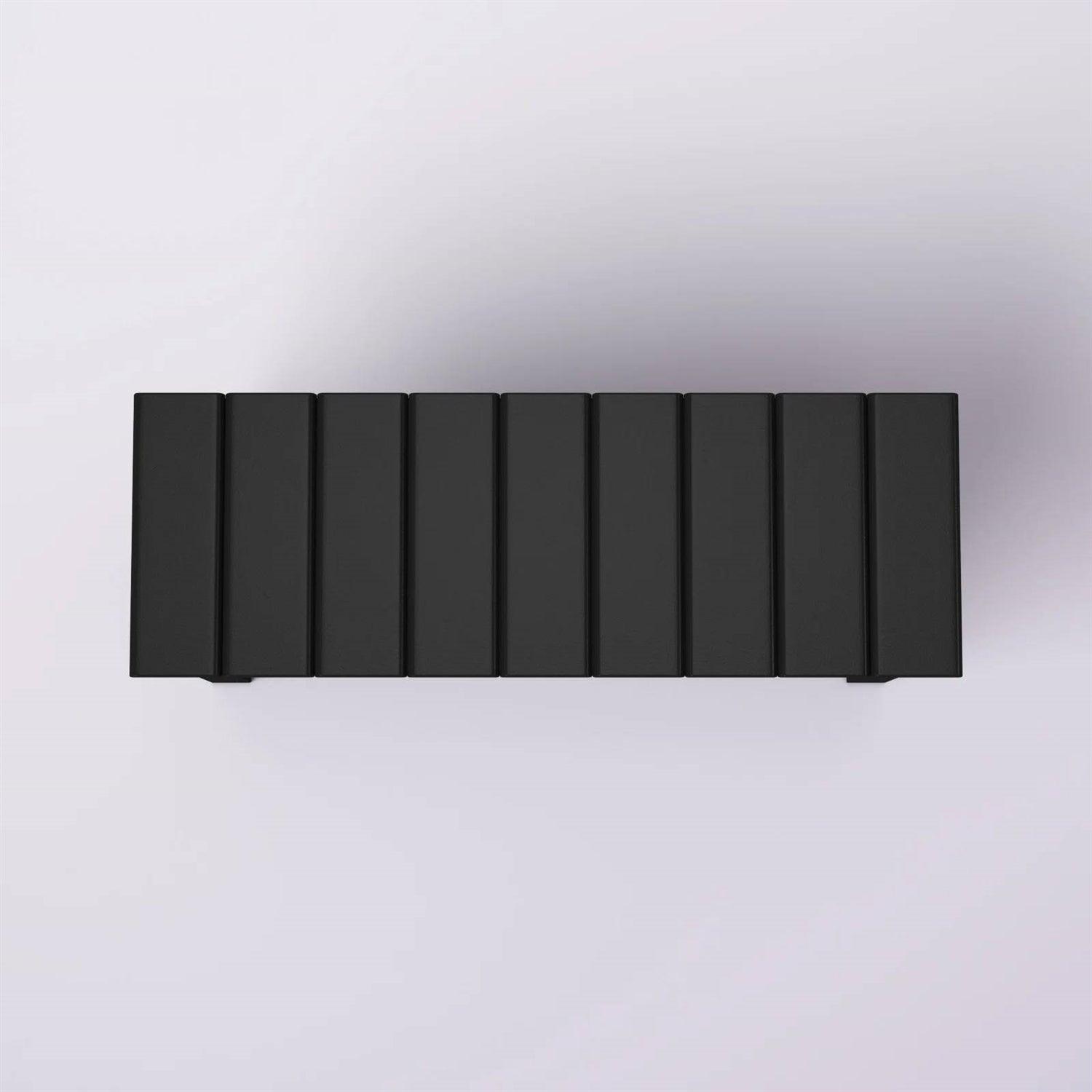 Black Wooden 2-Shelf Shoe Rack Storage Bench for Entryway or Closet - PRHOMZ