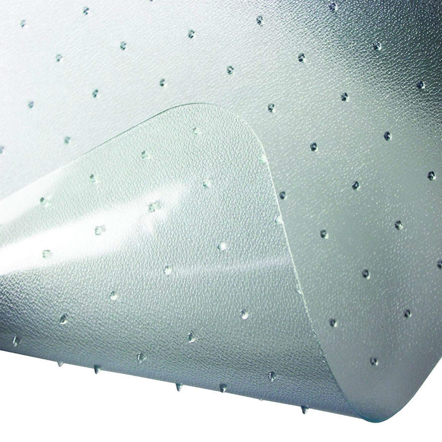 Heavy Duty 47 x 35 inch Chair Mat with Lip for Low to Medium Pile Carpet Floor-2