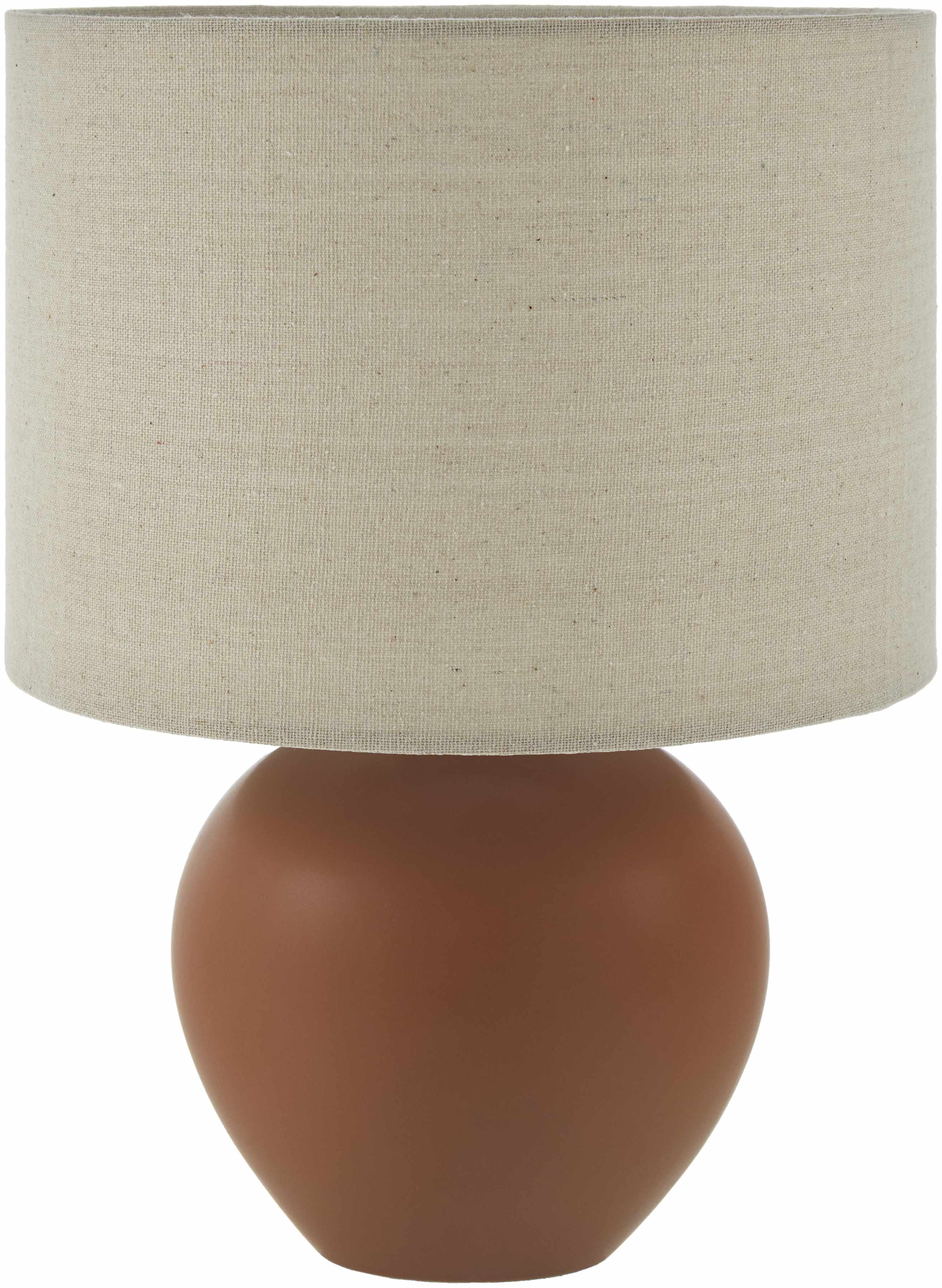 Ferrandina Contemporary Brick Red Table Lamp-0