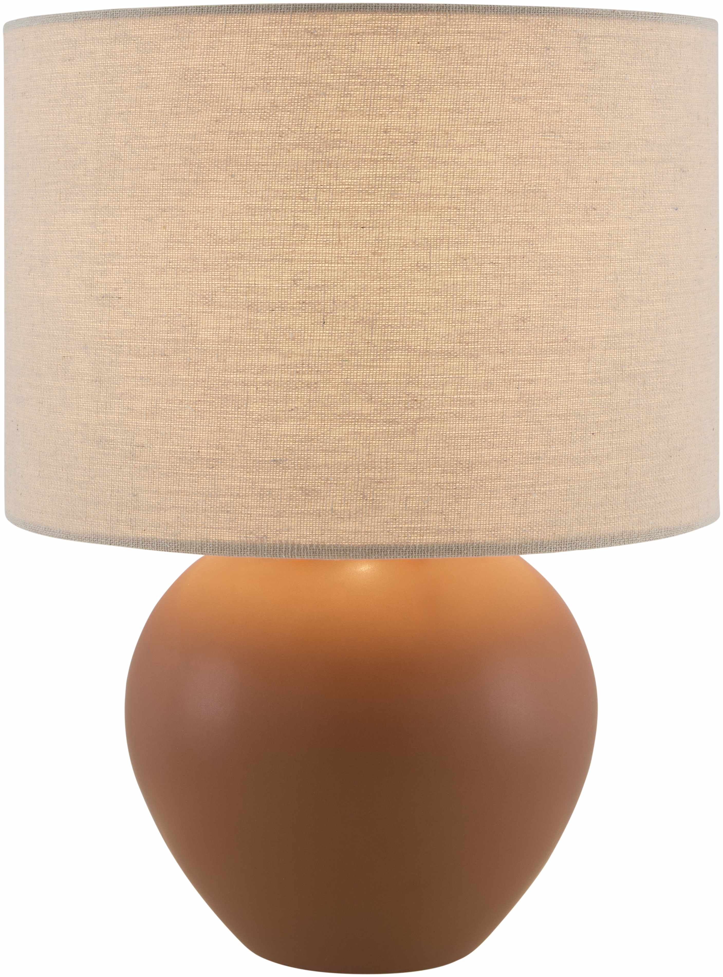 Ferrandina Contemporary Brick Red Table Lamp-5