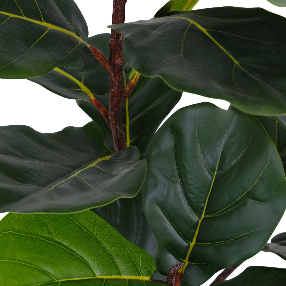 Faux Potted Fiddle Leaf Fig Tree, 3ft-4