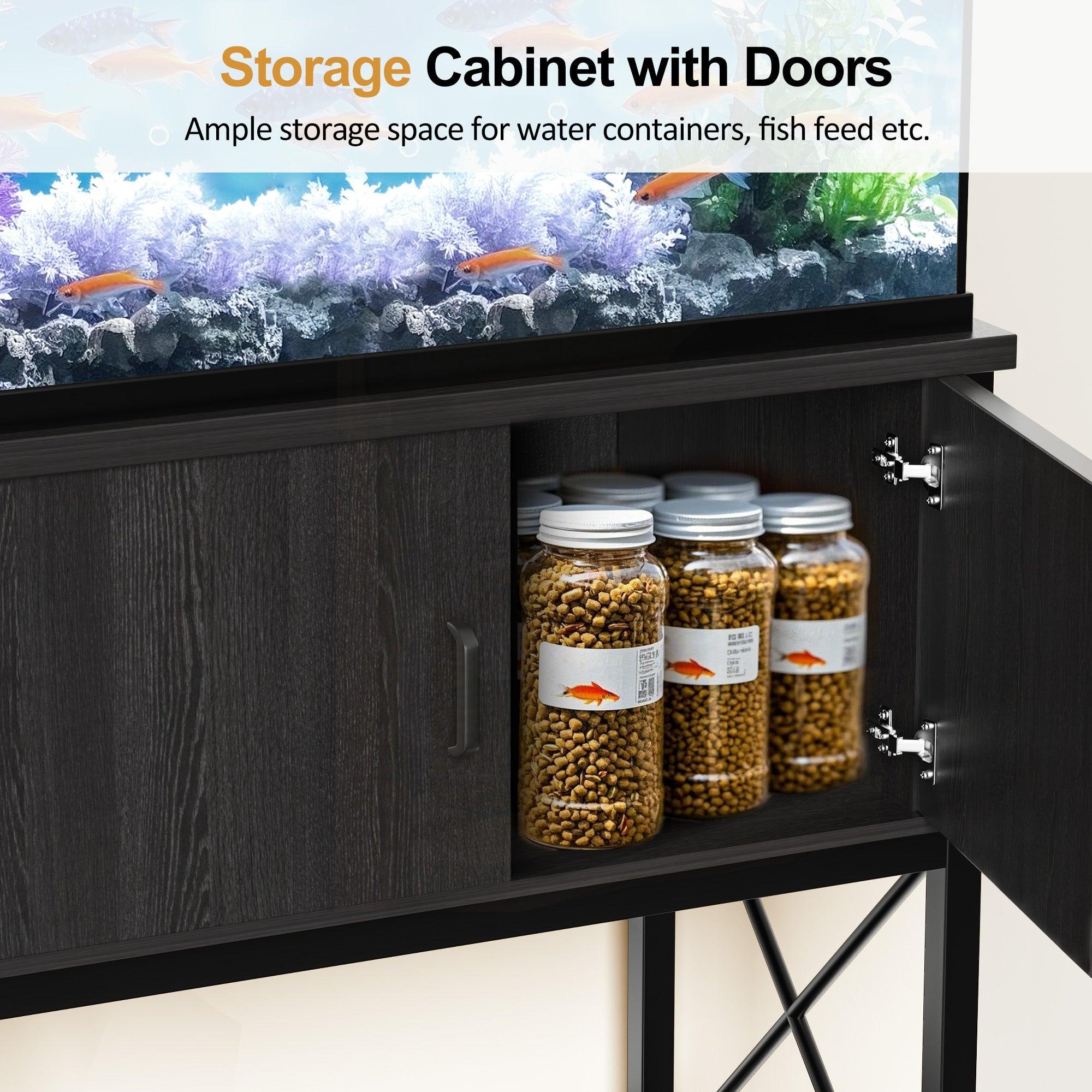 20-29 Gallon Fish Tank Stand, Storage Cabinet - PRHOMZ