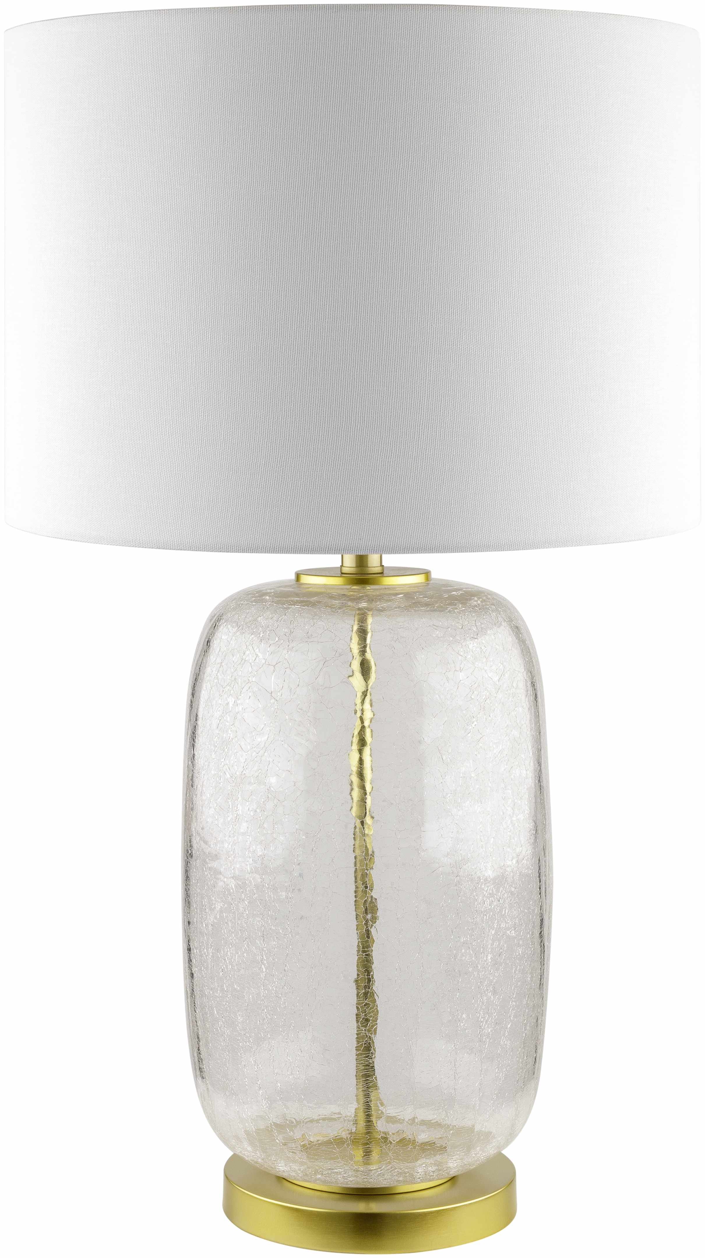 Fatehgarh Gold Brass Glass Table Lamp-0