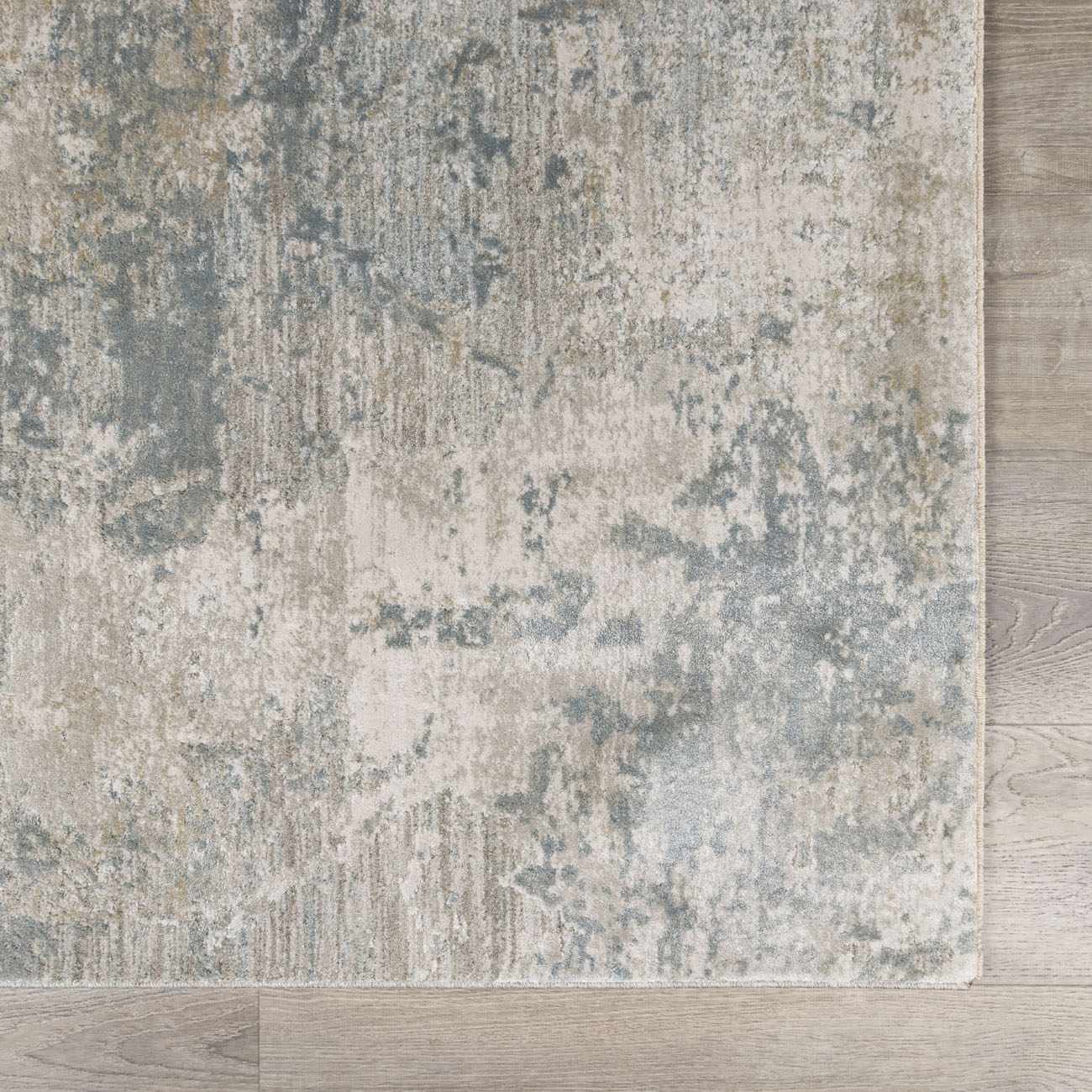 Fallin Gray Abstract Striped Luxe Rug