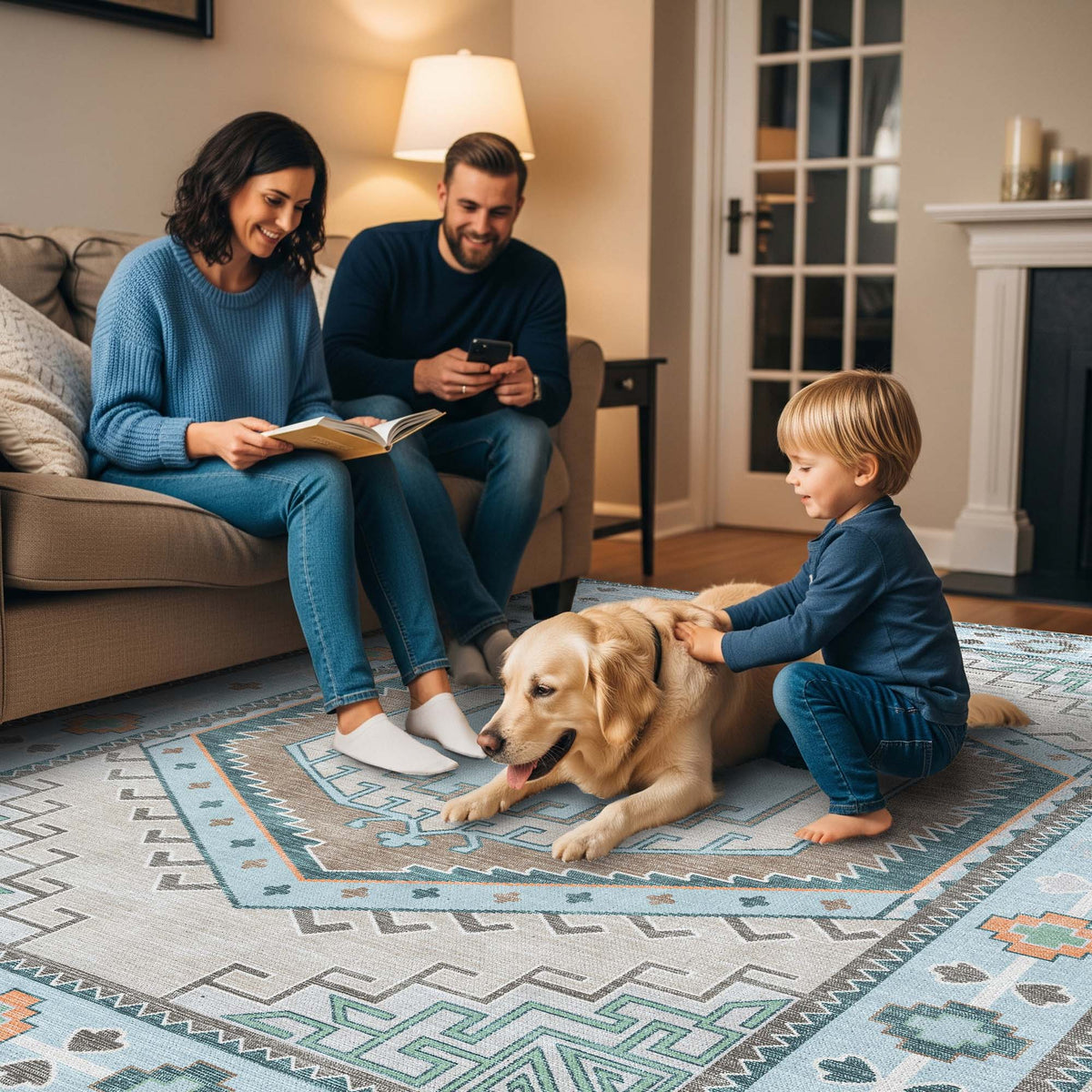 Elea Aesthetic Green Oushak Rug