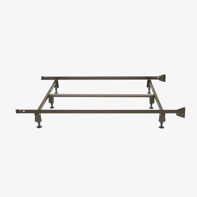 Full size Steel Metal Bed Frame with Bolt-on Headboard Brackets - PRHOMZ