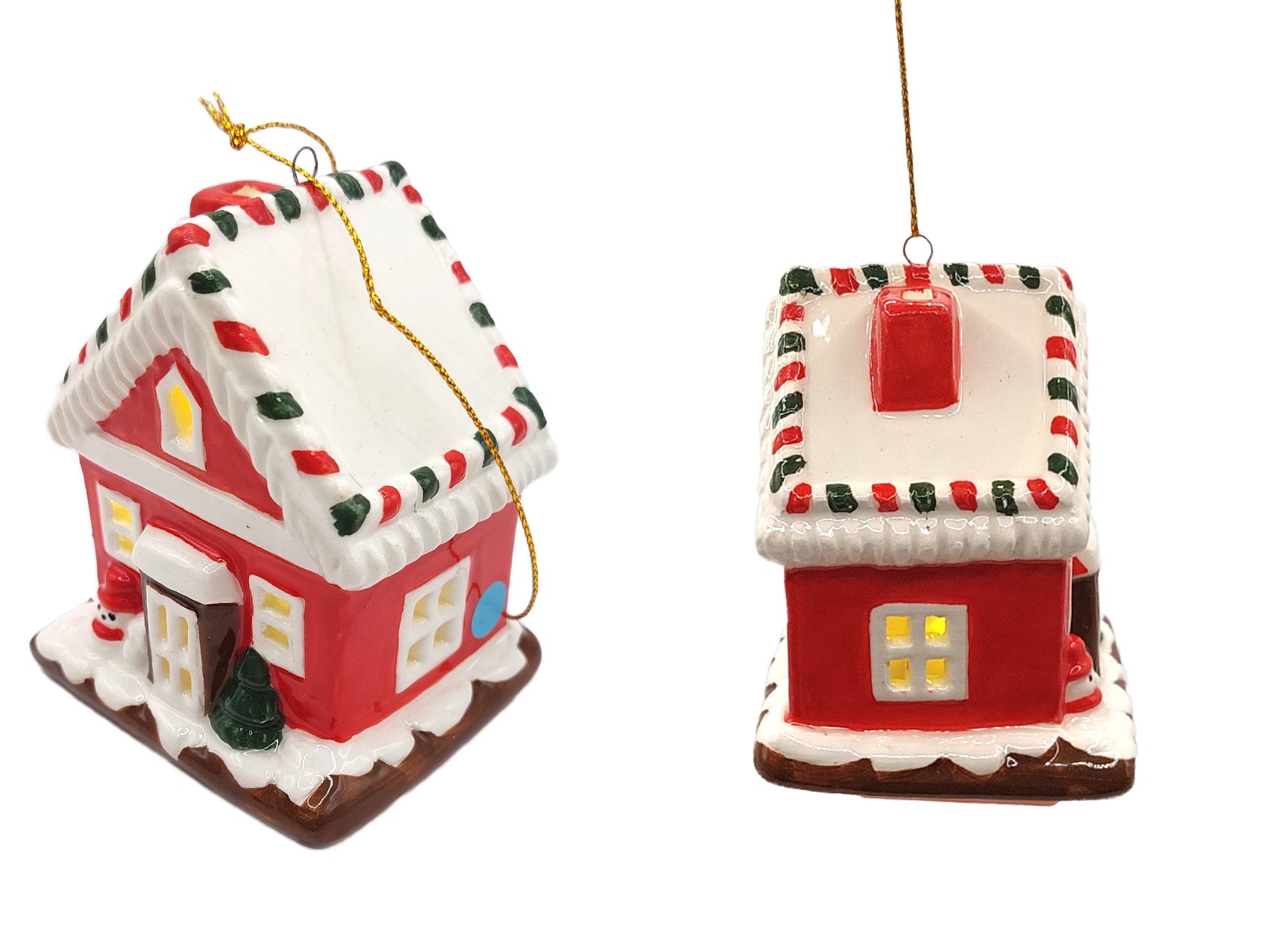 Christmas Ceramic Ornament - Mini Christmas House by Wizardi F07N7-11-2