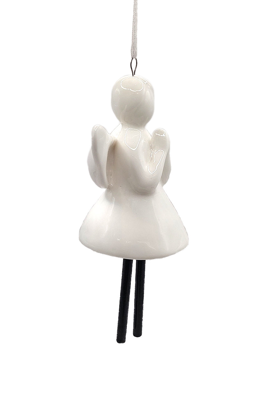 Christmas Ceramic Bell Ornament - Angel by Wizardi F07N7-27-2