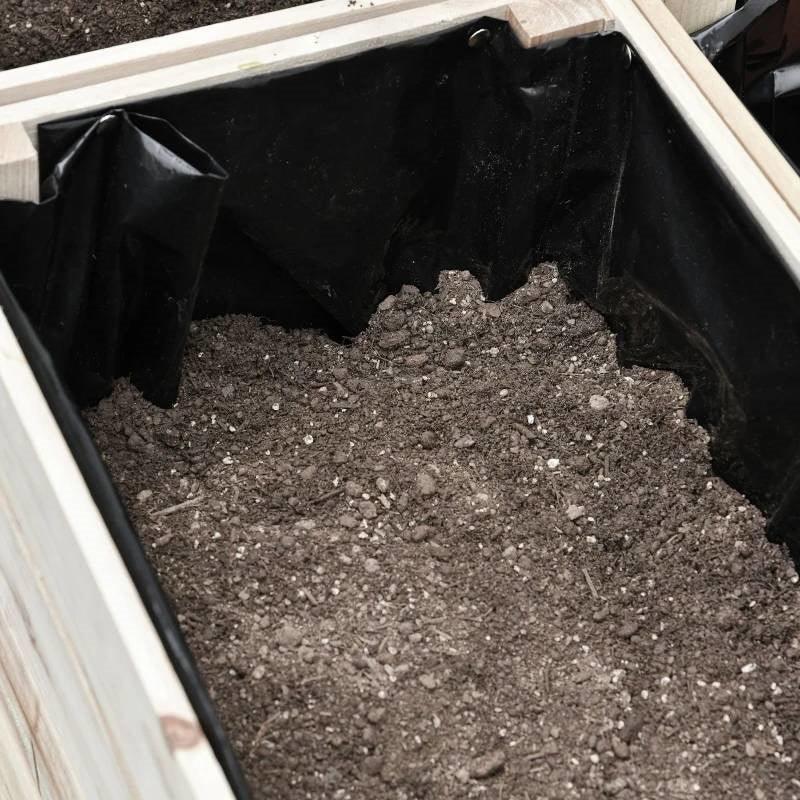 Farmhouse 4 Piece Wooden Elevated Raised Garden Bed Planter Box - PRHOMZ