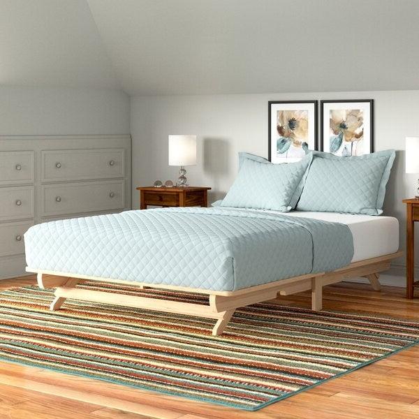Farmhouse Full Size Solid Wood Platform Bed Made in USA - PRHOMZ