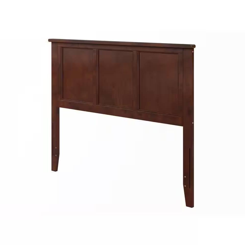 Full size Traditional Style Headboard in Walnut Wood Finish - PRHOMZ