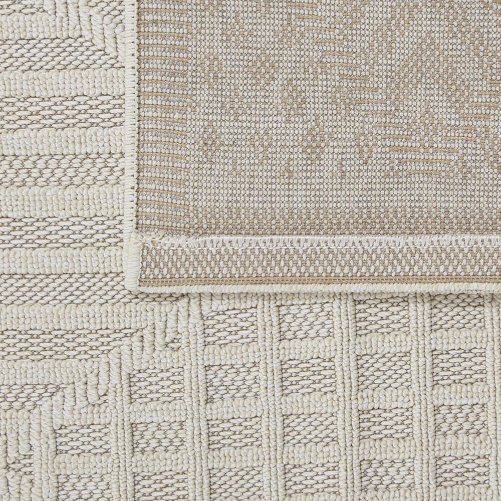 Fava White Machine Woven Rug