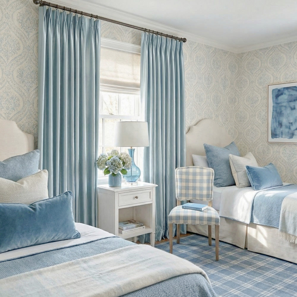 Finley Faux Satin Polyester Curtains