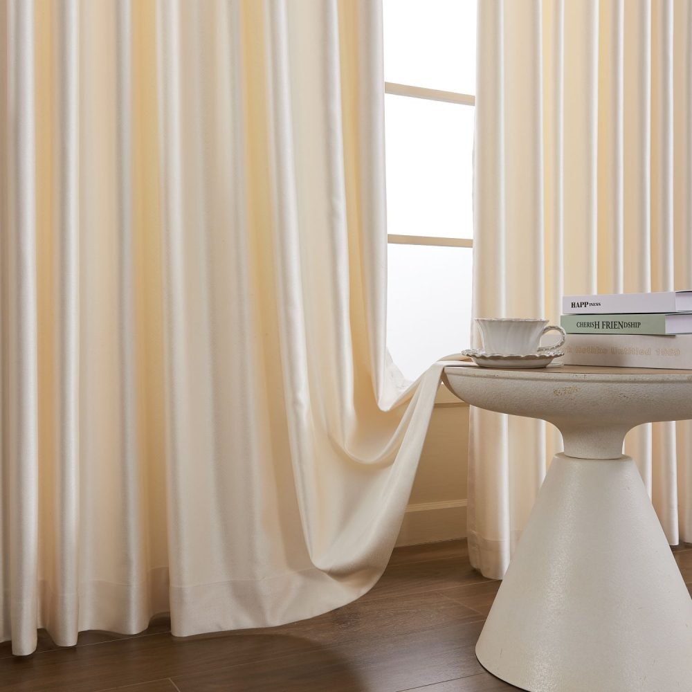 Finley Faux Satin Polyester Curtains