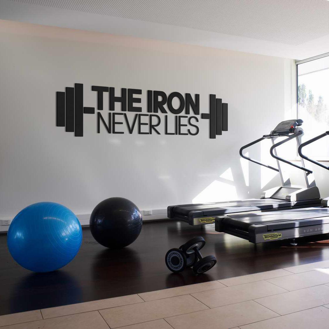 The Iron Never Lies 3D Gym Decor - PRHOMZ