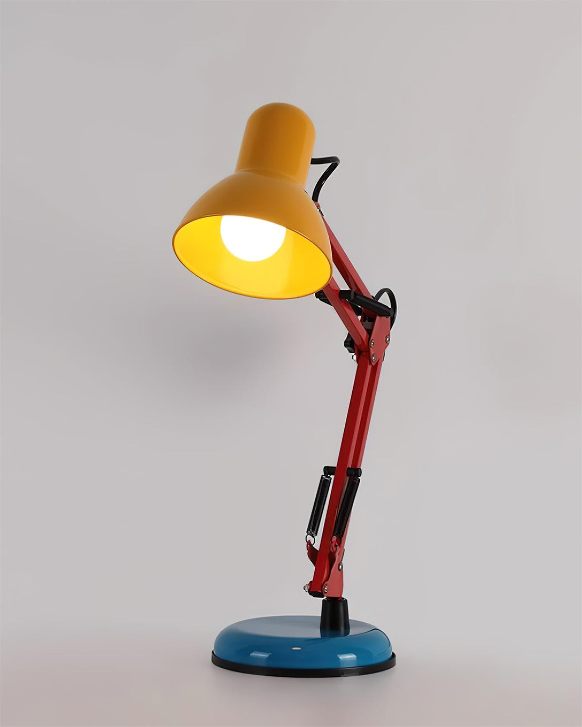 Primo | Memphis Style Adjustable Arm Table Lamp with Color Block Design for Desk Reading