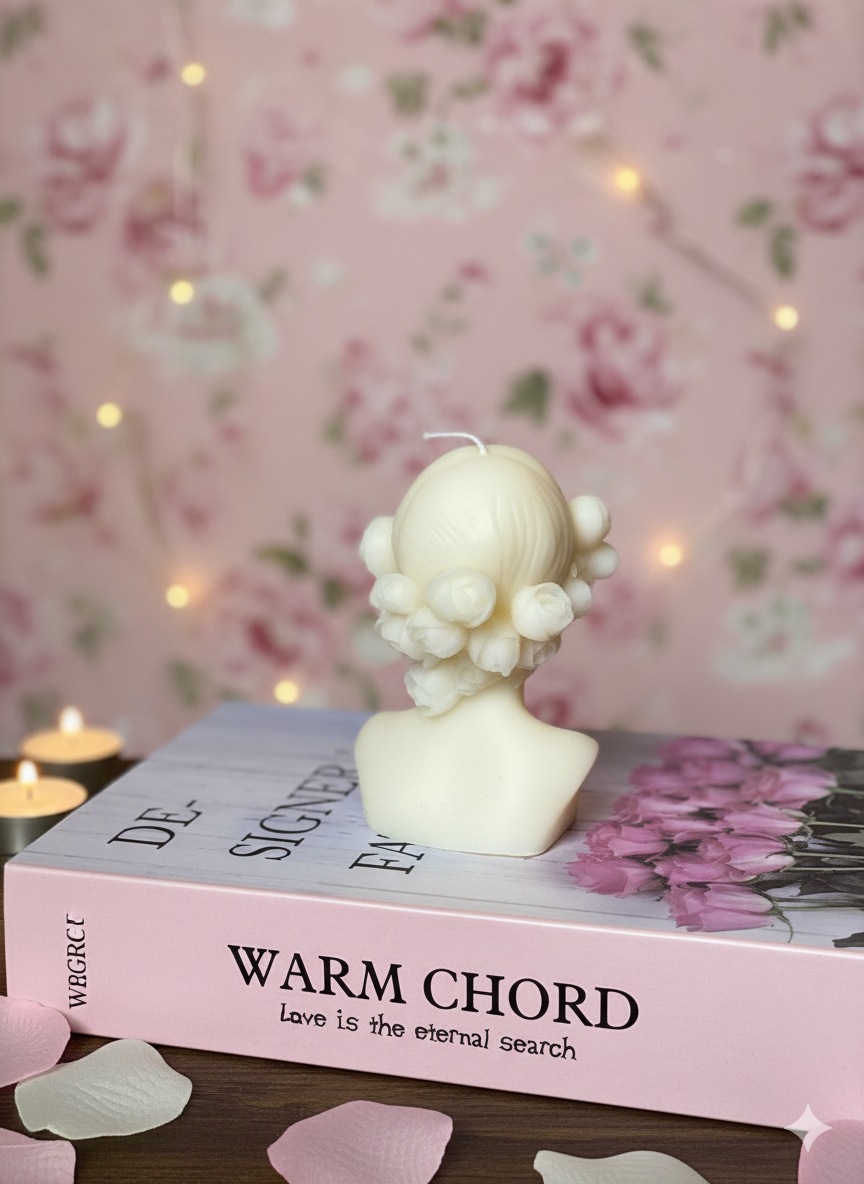 Blindfolded Flower Girl Candle