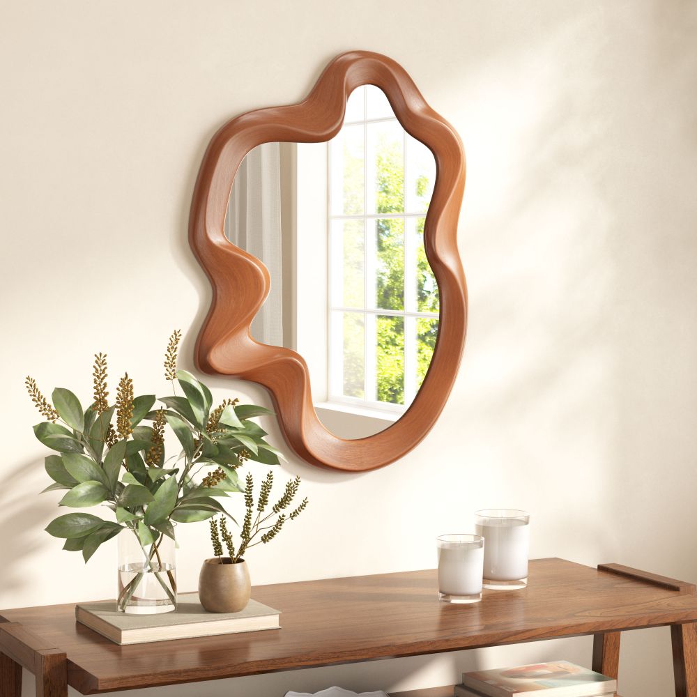 Foz Solid Wood Frame Wall Mirror