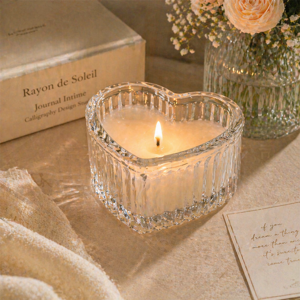 Heart Glass Storage Box