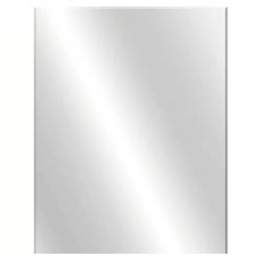 36-in x 30-in Flush Mount Bathroom Wall Mirror - Hang Vertically or Horizontally - PRHOMZ
