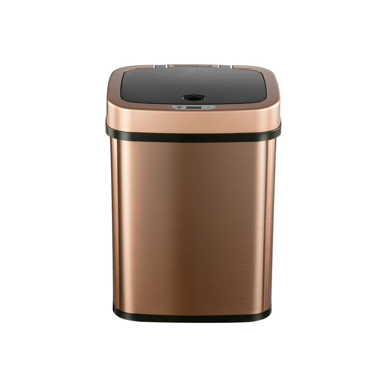 3-Gallon Motion Sensor Touchless Stainless Steel Trash Can in Copper Gold Finish-1