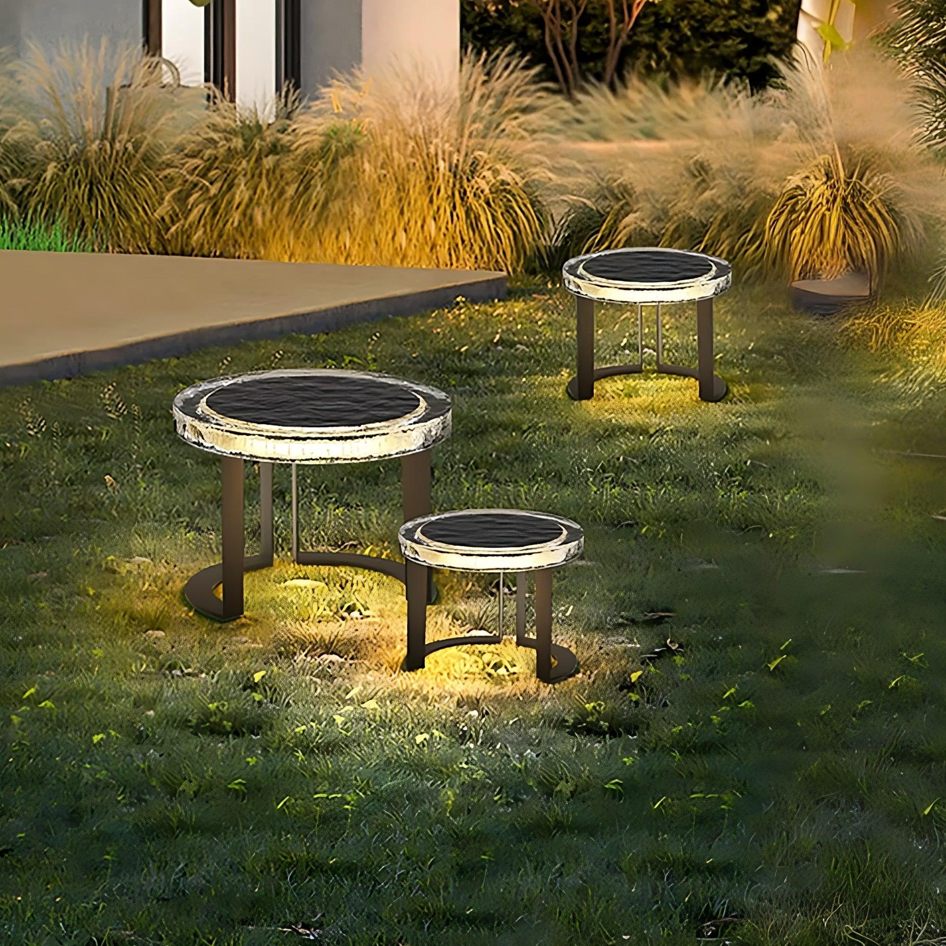 OUTDOOR SOLAR POWER LED GARDEN TABLE - PRHOMZ