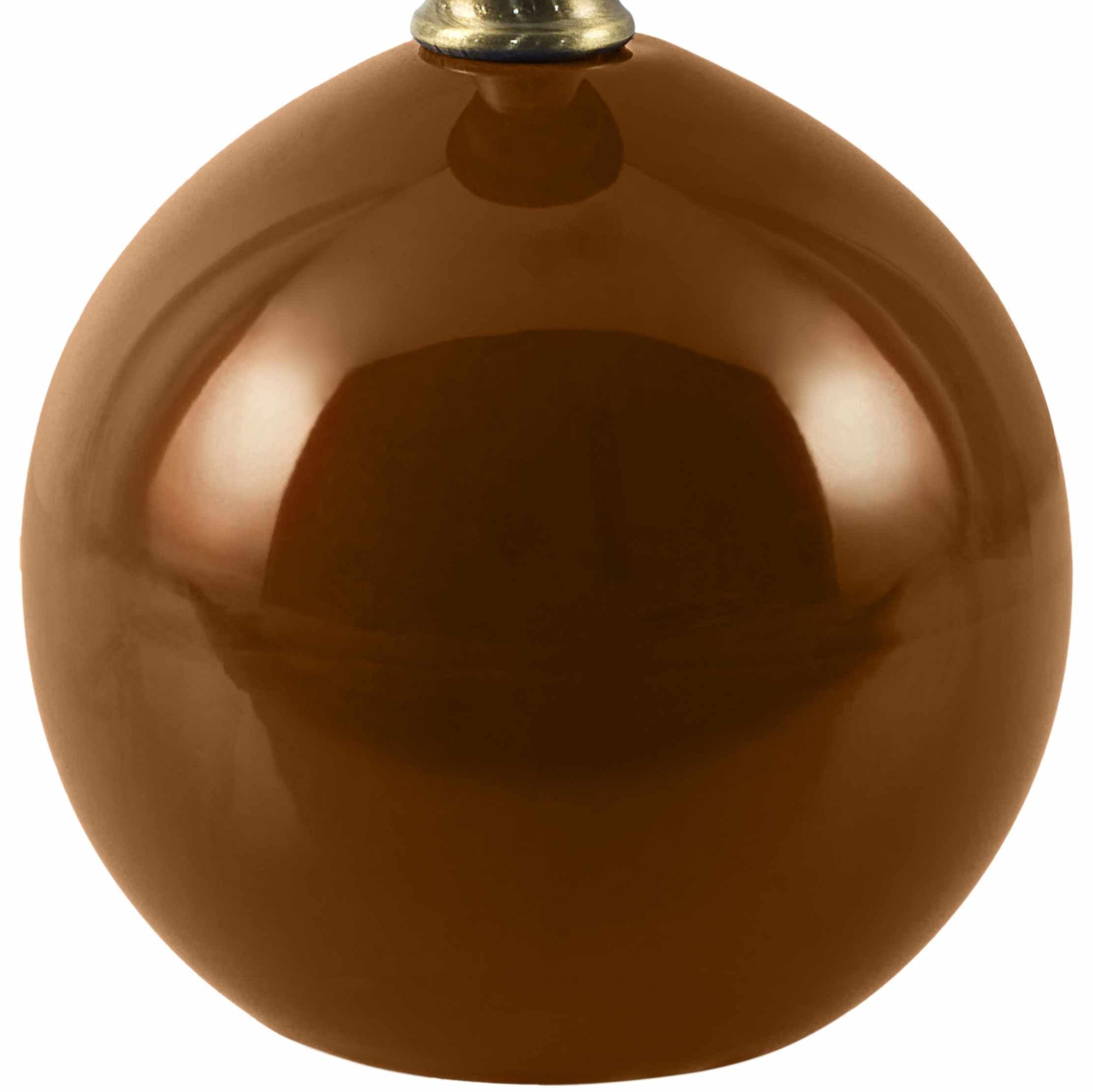 Granjenal Dark Brown Ceramic Table Lamp - PRHOMZ