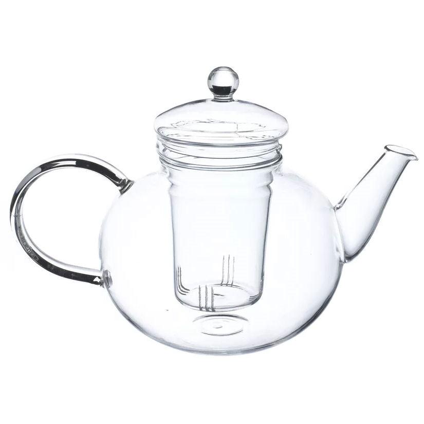 Borosilicate Glass 1.32 Quart Teapot with Removable Infuser - PRHOMZ