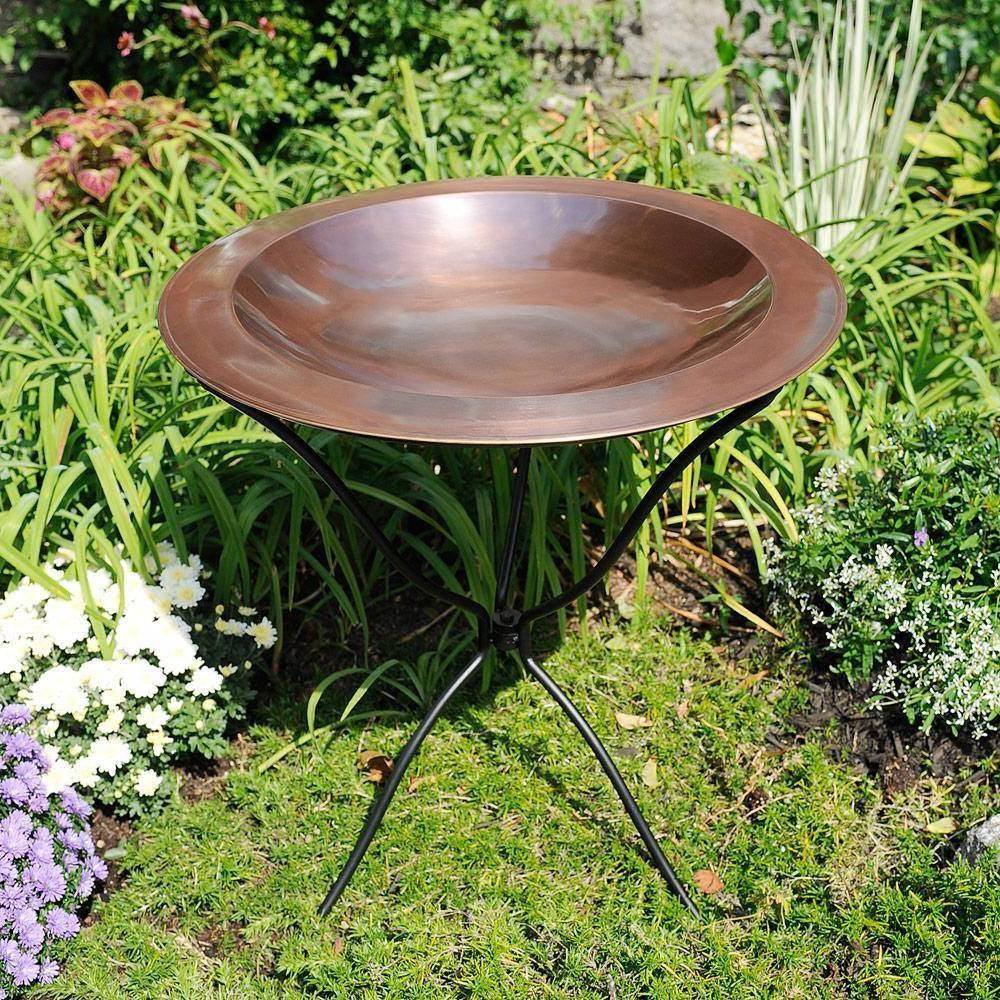 29-inch High Tripod Ring Stand for Birdbath - Bird Bath Bowl Not Included - PRHOMZ