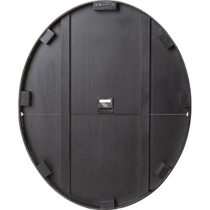 Gray Oversized Distressed Paris Wood Wall Clock - PRHOMZ