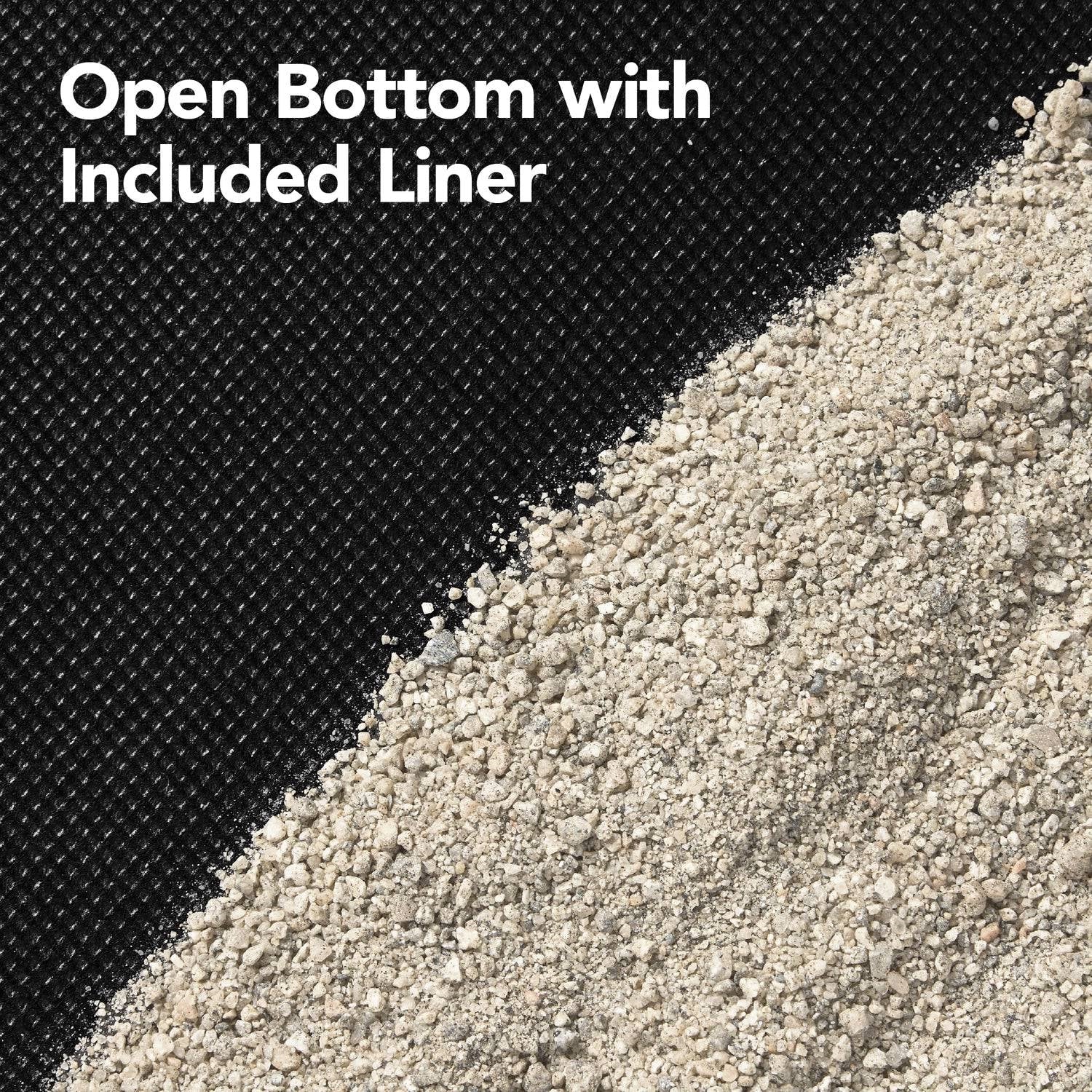 Outdoor Kid's Octagonal Sandbox in Grey Wood Finish-3