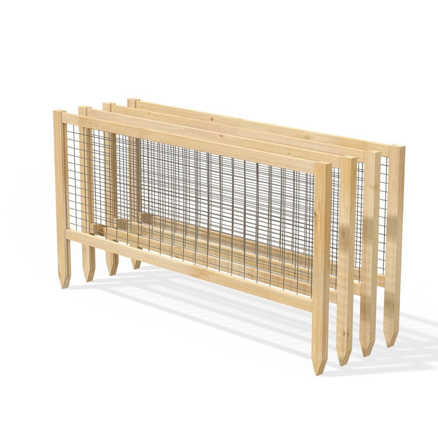 4 Pack Cedar Garden Trellis Set - 45 x 23.5 inch Each - Made in USA - PRHOMZ