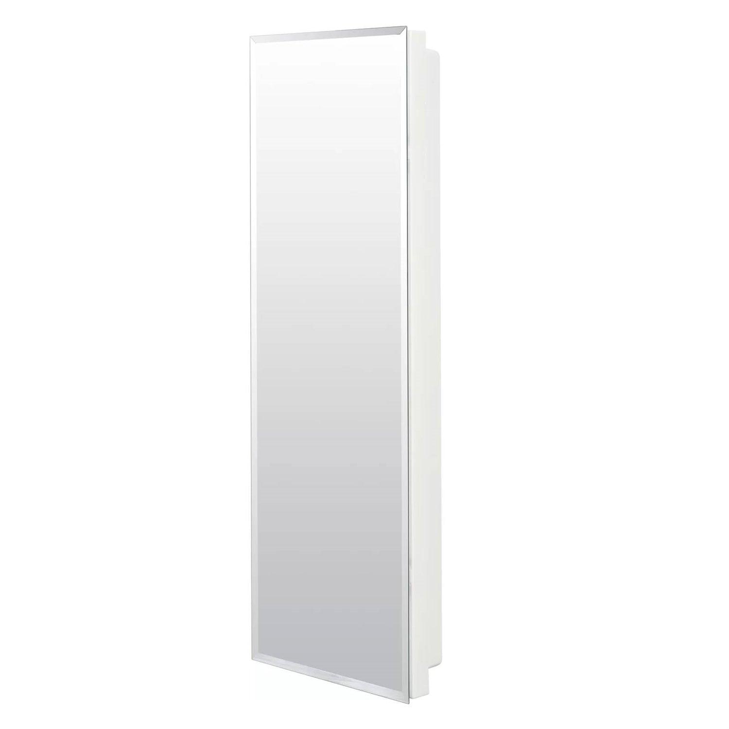 Narrow Bathroom Medicine Cabinet Frameless Mirror 12 x 36 inch - PRHOMZ
