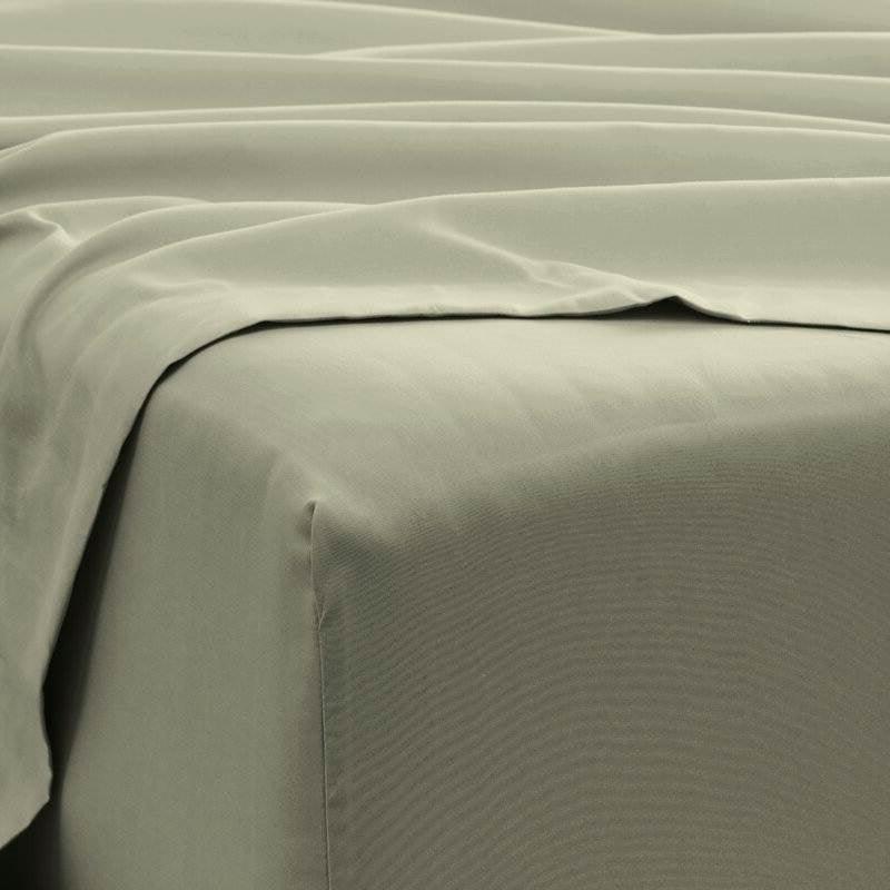 King Size Sage 6 PCS Soft Wrinkle Resistant Microfiber Polyester Sheet Set - PRHOMZ